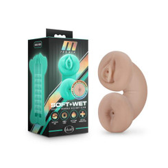 M For Men Soft & Wet Double Trouble Glow In The Dark Vanilla by Blush Novelties