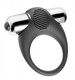 XR Brands Premium Stretchy Vibrating Cock Ring Black - Product SKU XRAE331