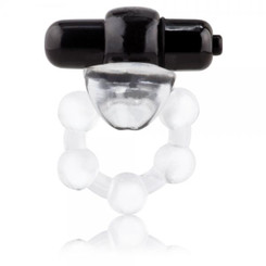 Overtime Black Vibrating Ring by Screaming O