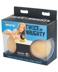Twice As Naughty Vanilla Beige Stroker Sex Toys For Men