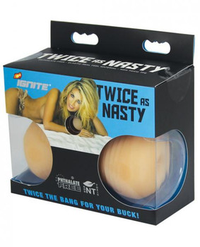 Twice As Nasty Vanilla Beige Stroker Best Male Sex Toy