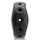 Air Airflow Cock Ring Silicone TPR Blend Black by Blue Ox Designs - Product SKU OXS3025BLIC