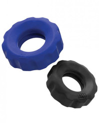 Hunkyjunk Cog 2-size C-ring Cobalt/tar Male Sex Toy