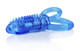 Double O 8 Speed Vibrating Erection Ring Blue by Screaming O - view 2