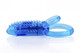Double O 8 Speed Vibrating Erection Ring Blue by Screaming O - view 3