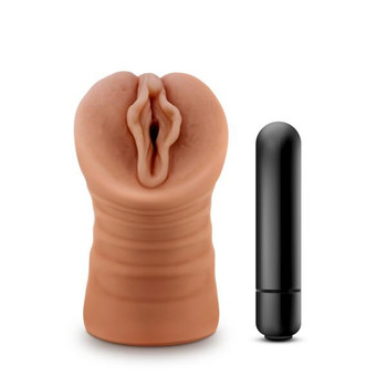 M For Men Sofia Mocha Tan Vagina Strokers by Blush Novelties