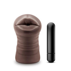 Hot Chocolate Heather Brown Mouth Stroker Mens Sex Toys