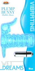 Wet Dreams Plump Bunny Blue Sleeve by Hott Products