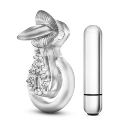 Stay Hard 10 Function Tongue Ring Vibrating Clear by Blush Novelties
