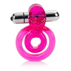 Dual Clit Flicker With Removable Waterproof Stimulator Pink by Cal Exotics