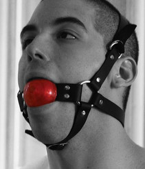 The Full Head 1-1/2in Red Ball Gag Sex Toy For Sale