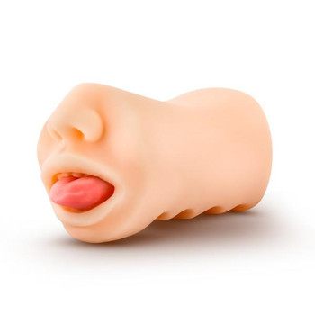 X5 Men Oral Anne Mouth Stroker Vanilla Beige by Blush Novelties