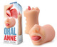 X5 Men Oral Anne Mouth Stroker Vanilla Beige by Blush Novelties - view 2