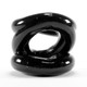 Z Balls Z-Shaped Testicle stretcher Erection ring Black by Blue Ox Designs - view 4