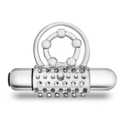 Stay Hard Vibrating Super Clitifier Clear Ring Male Sex Toys