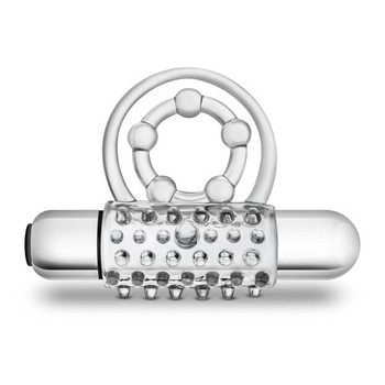 Stay Hard Vibrating Super Clitifier Clear Ring Male Sex Toys