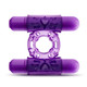 Double Play Dual Vibrating Erection Ring Purple by Blush Novelties
