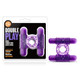 Double Play Dual Vibrating Erection Ring Purple by Blush Novelties - view 3