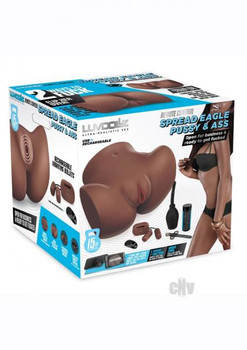 Ld Remote Spread Eagle Dual-entry Stroker Mocha by Hustler