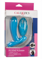 Silicone Remote Pulsing Pleaser Blue Best Male Sex Toys