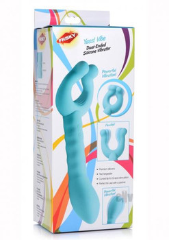 Frisky Yass Vibe Dual End Teal Male Sex Toy
