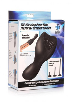 T4m 10x Vibe Penis Head W/ Sounds Black by XR LLC