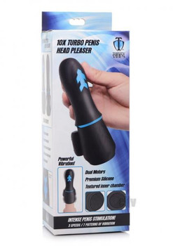 T4m 10x Turbo Penis Head Pleaser Black Sex Toys For Men