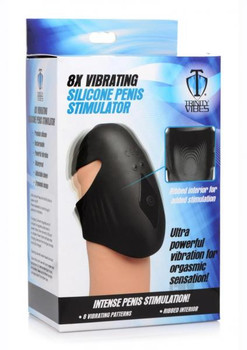 T4m 8x Vibe Silicone Penis Sleeve Black Best Sex Toys For Men