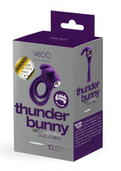 Thunder Bunny Recharge Dual Ring Purple by Vedo Toys