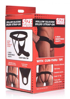 Size Matters Hollow Dildo Strap On Blk by XR LLC