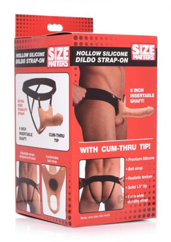 Size Matters Hollow Dildo Strap On Fle Male Sex Toys