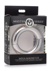 Ms Mega Magnetize Cock Ring 1.75 Silver Male Sex Toy