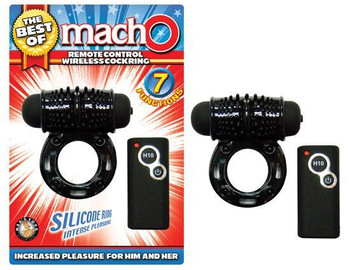 The Best Of Macho Remote Control Wireless Erection ring Black by NassToys