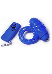 Hero Remote Control Wireless C Ring Waterproof - Blue Male Sex Toys