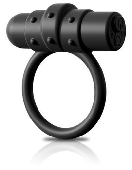 Sir Richards Control Vibrating C-Ring Silicone Black Best Sex Toys For Men