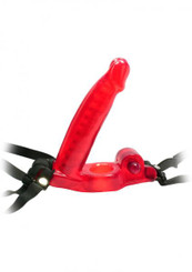 Double Penetrator Strap-On Cock Ring Red Male Sex Toys