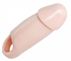 Really Ample Wide Penis Sheath Beige Men Sex Toys