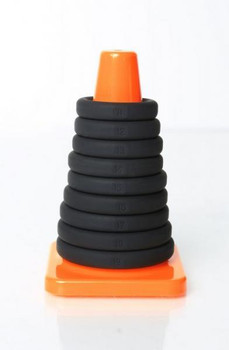 Play Zone Kit Black 9 Rings and Storage Cone by Perfect Fit Brand