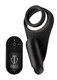 T4m Silicone Cring W/vibe Taint Black Mens Sex Toys