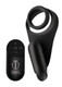 T4m Silicone Cring W/vibe Perineum Black by XR Brands