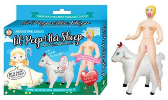 Lil Peep & Her Sheep Mini Inflatable Dolls Male Sex Toy