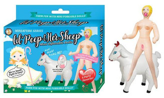 Lil Peep & Her Sheep Mini Inflatable Dolls by NassToys