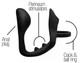 Excursion Silicone Triple Stim Anal Plug With Penis And Ball Ring by XR Brands - view 3
