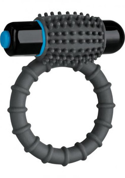 Optimale Silicone Vibrating C-Ring Waterproof Slate by Doc Johnson