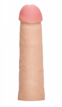 Mega Enlarger Sleeve Penis Enhancer Beige Male Sex Toy