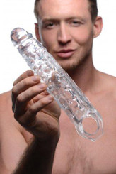 Size Matters 3 Inches Clear Extender Penis Sleeve Clear Male Sex Toy