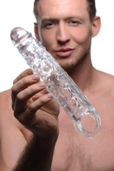 Size Matters 3 Inches Clear Extender Penis Sleeve Clear by XR Brands