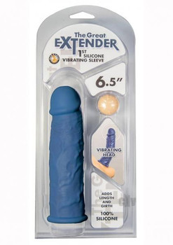 Great Extender Vibe Sleeve Blu 6.5` Best Sex Toys For Men