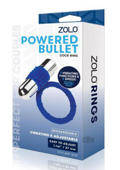 Zolo Rechargeable Vibe Cock Ring Navy Mens Sex Toys