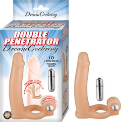 Double Penetrator Dream Erection ring Beige by NassToys